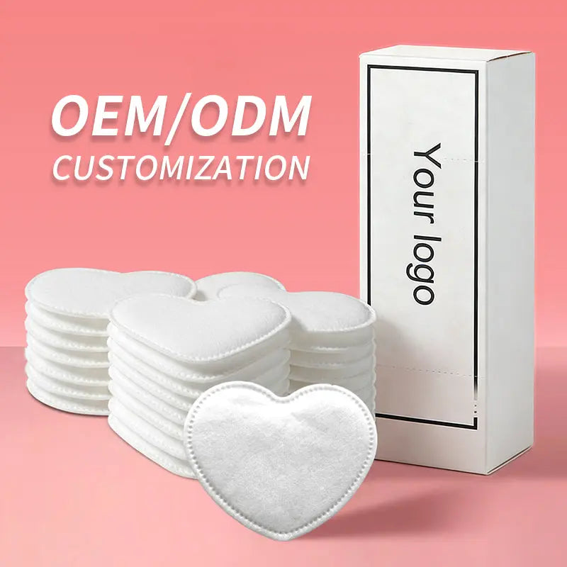 OEM Luxury Heart-Shaped Cotton Pads | Custom Makeup Removers Little Cotton