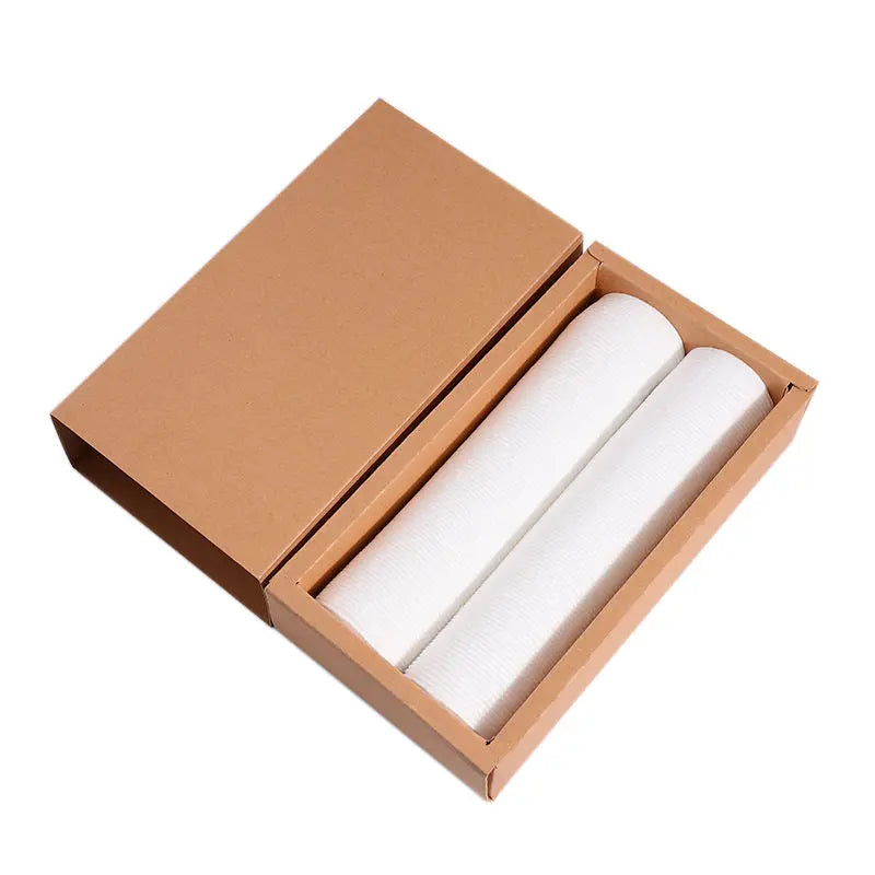 OEM Organic Cotton Pads in Kraft Paper Box | 3-Layer 100% Cotton Little Cotton
