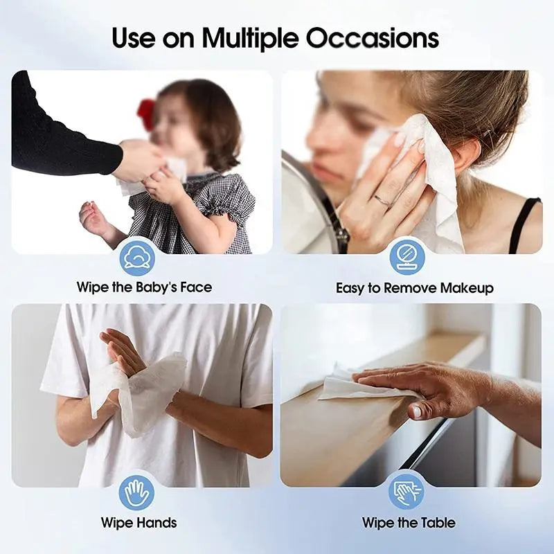 OEM/ODM Skin-Friendly Disposable Face Towels | 65GSM Cotton Little Cotton