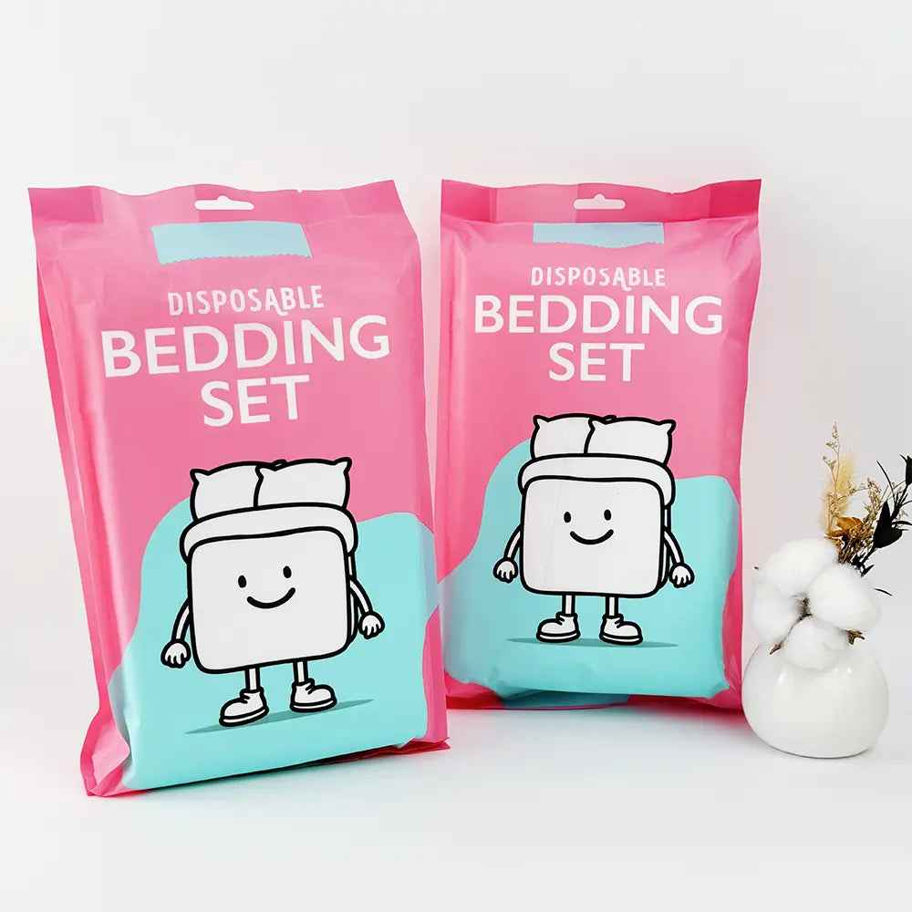 OEM Hospital-Grade Disposable Bedding Set | Little Cotton SMS Sheets