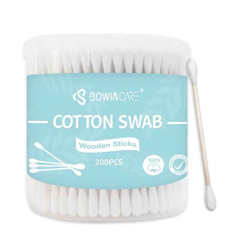 OEM Wooden Stick Cotton Swabs | Little Cotton 200ct