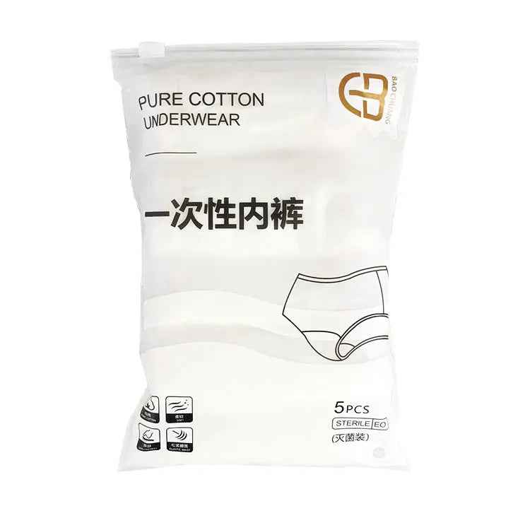 OEM 100% Cotton Seamless Disposable Underwear | Antibacterial