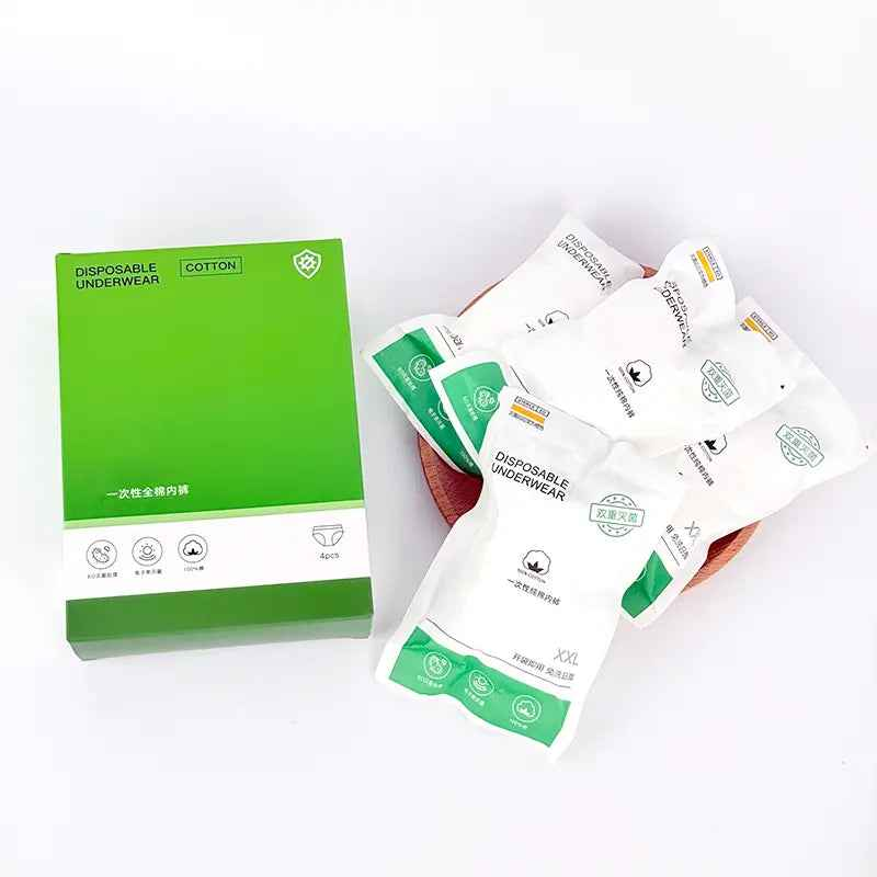 OEM EO Sterilized Disposable Underwear | Little Cotton 4-Pack