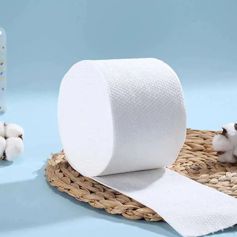 Wholesale commercial jumbo dry cotton tissue roll for hospitality by Little Cotton factory