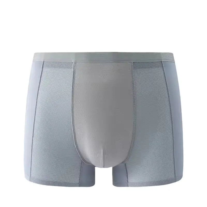OEM Men's Ice Silk Seamless Boxers | Little Cotton Breathable Mesh Underwear Little Cotton