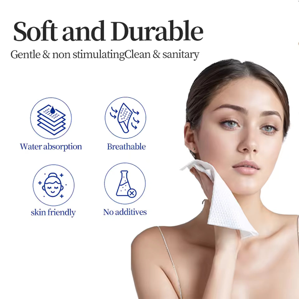 OEM 30pcs Biodegradable Cotton Face Towels | Little Cotton