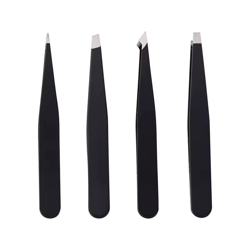 OEM Professional Slanted Eyebrow Tweezers | 430 Stainless Steel | Little Cotton
