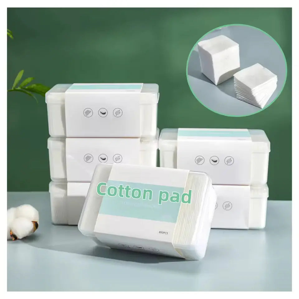 OEM Premium Organic Cotton Pads | 3-Layer 5x6cm Makeup Removers Little Cotton