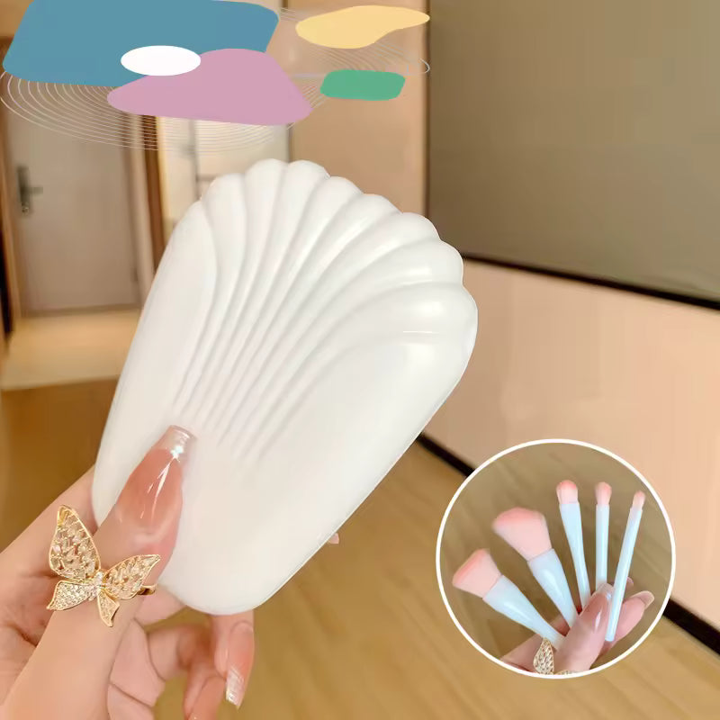 OEM 5pcs Travel Makeup Brush Set with Mirror Box | Little Cotton - Little Cotton | Disposable Cotton Products Manufacturer & Wholesale