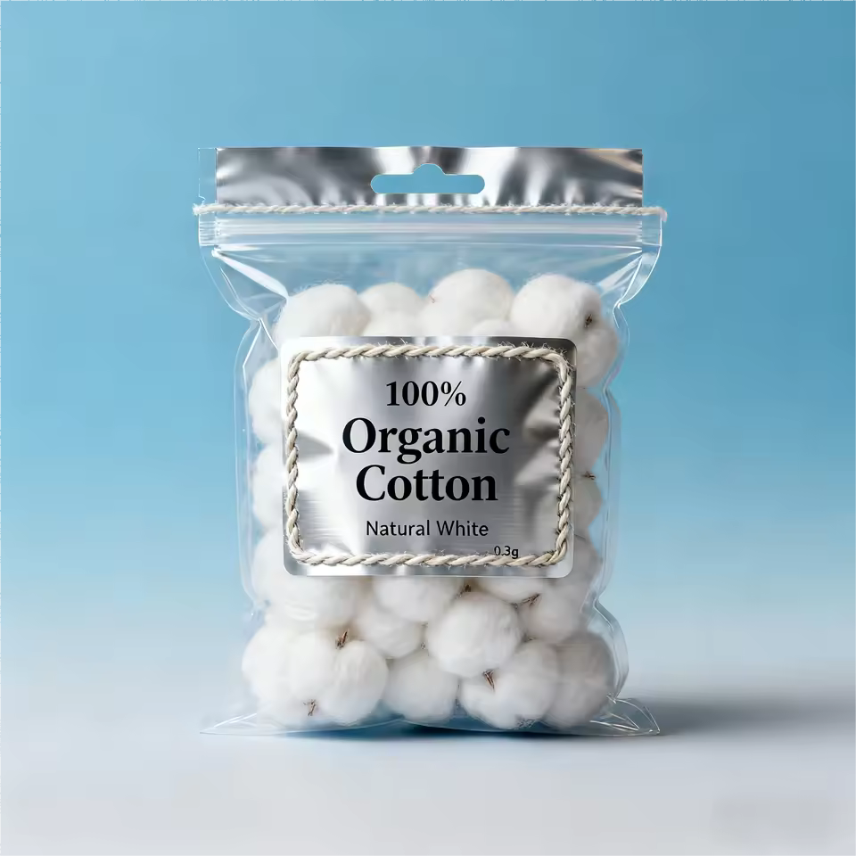 OEM 0.3g Organic Cotton Balls | 100pcs Boxed | Little Cotton Little Cotton | Disposable Cotton Products Manufacturer & Wholesale