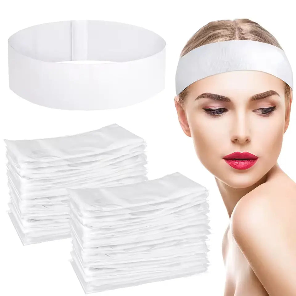 OEM Disposable Non-woven Spa Headbands for Facial | Little Cotton Little Cotton