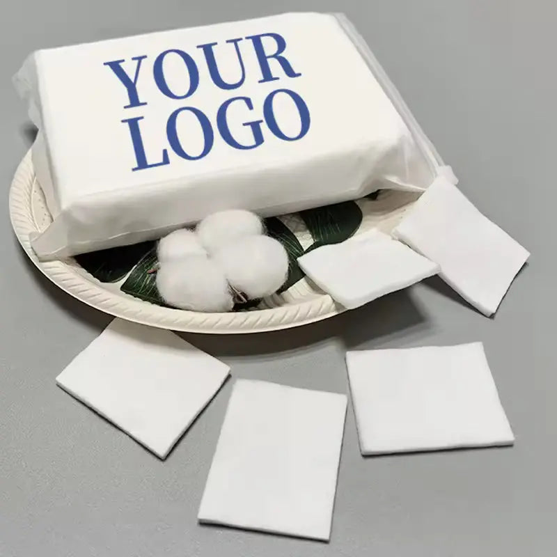 OEM 130gsm 3-Layer Square Cotton Pads (200pcs Bag) | Little Cotton Little Cotton