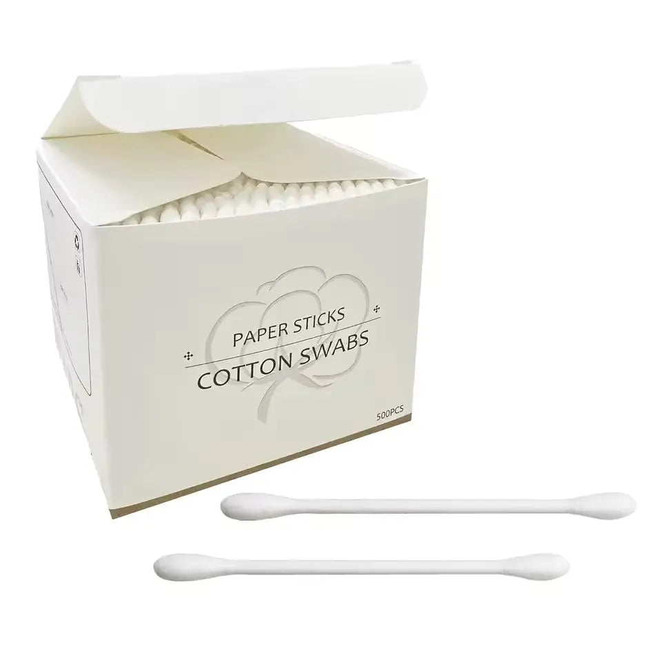 OEM 1000pcs Cotton Swab Set | Bulk Household Bamboo & Paper Buds Little Cotton