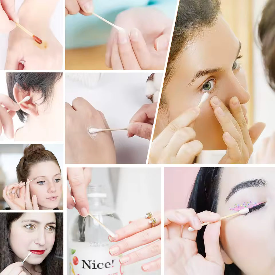 OEM Pointed Cotton Swabs for Microblading & Tattoo | Little Cotton