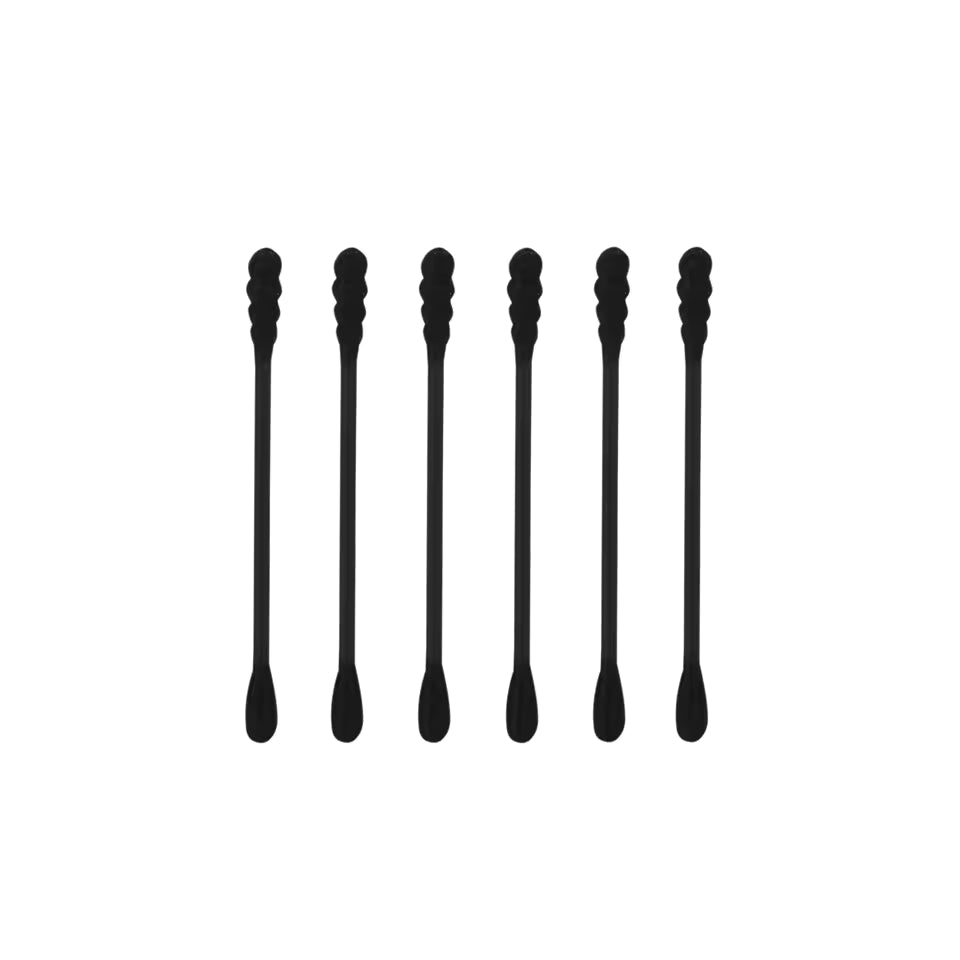 OEM 200pcs Black Paper Stick Cotton Buds | Little Cotton