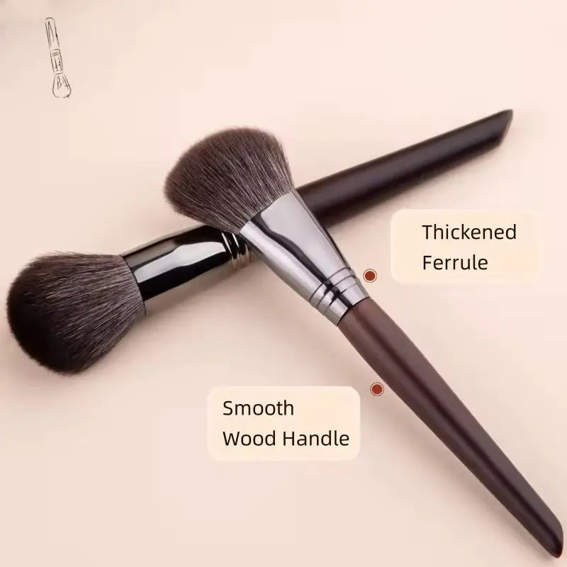 OEM Luxury Natural Goat Hair Makeup Brush Set | Wood Handle | Little Cotton Little Cotton | Disposable Cotton Products Manufacturer & Wholesale