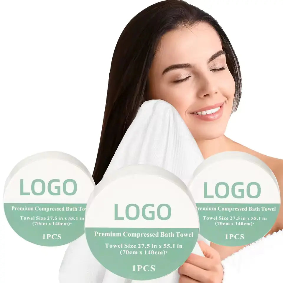 OEM 30x60cm Compressed Towels in Tube | Little Cotton Little Cotton
