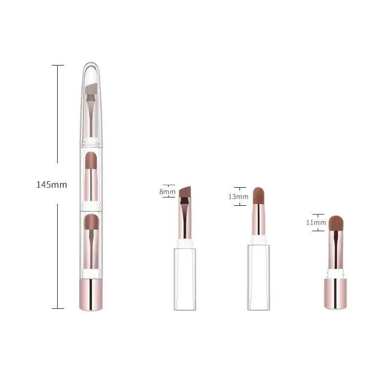 OEM 3-in-1 Multifunctional Travel Makeup Brush | Portable Beauty Tool | Little Cotton Little Cotton | Disposable Cotton Products Manufacturer & Wholesale