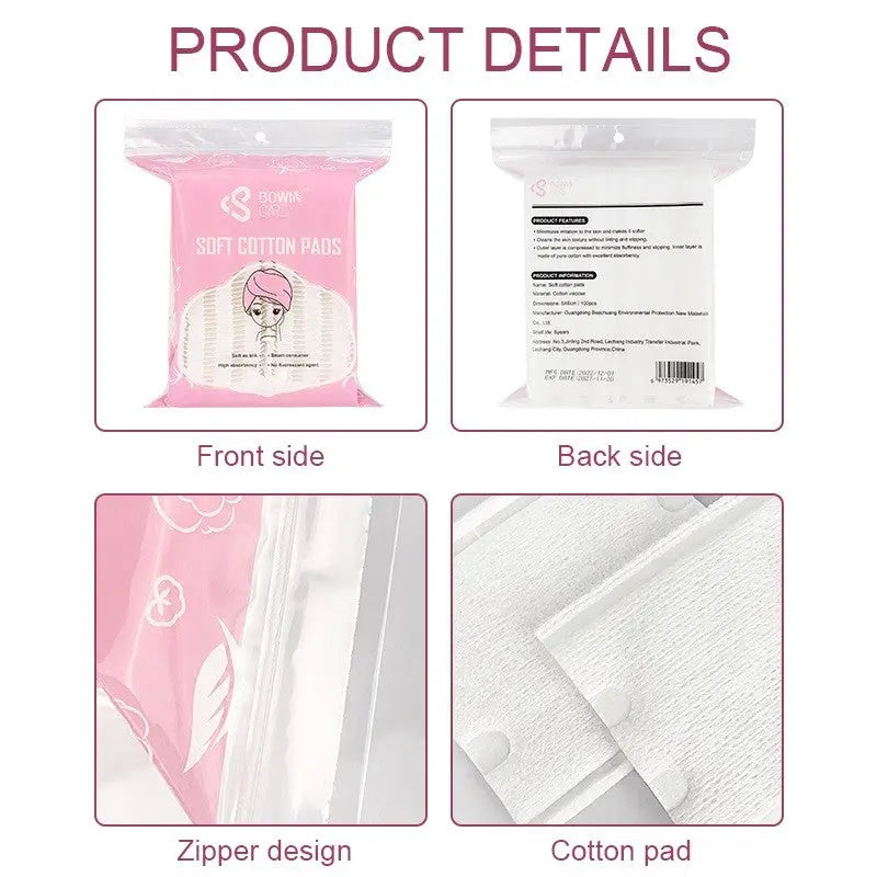 Bespoke 5.8cm 150GSM round cotton pads for premium skincare, precision private label manufacturing by Little Cotton.