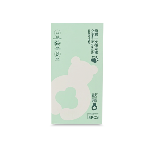 Little Cotton™ Unisex 100% Pure Cotton Disposable Underwear – EO Sterilized Travel Briefs – Thick & Non-Transparent Emergency Panties (Wholesale)