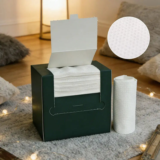 OEM Biodegradable Boxed Face Towels | 100% Cotton Disposable Little Cotton