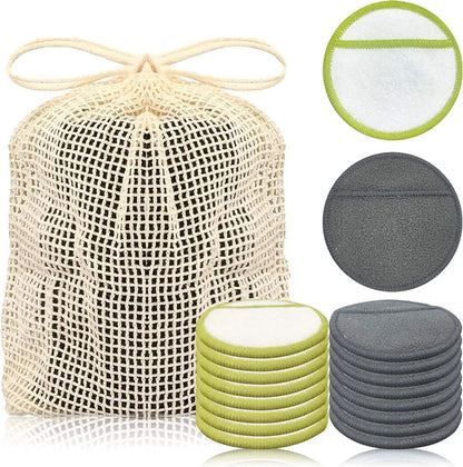 OEM Bamboo Cotton Reusable Makeup Remover Pads Set | Oeko-Tex 100 Little Cotton