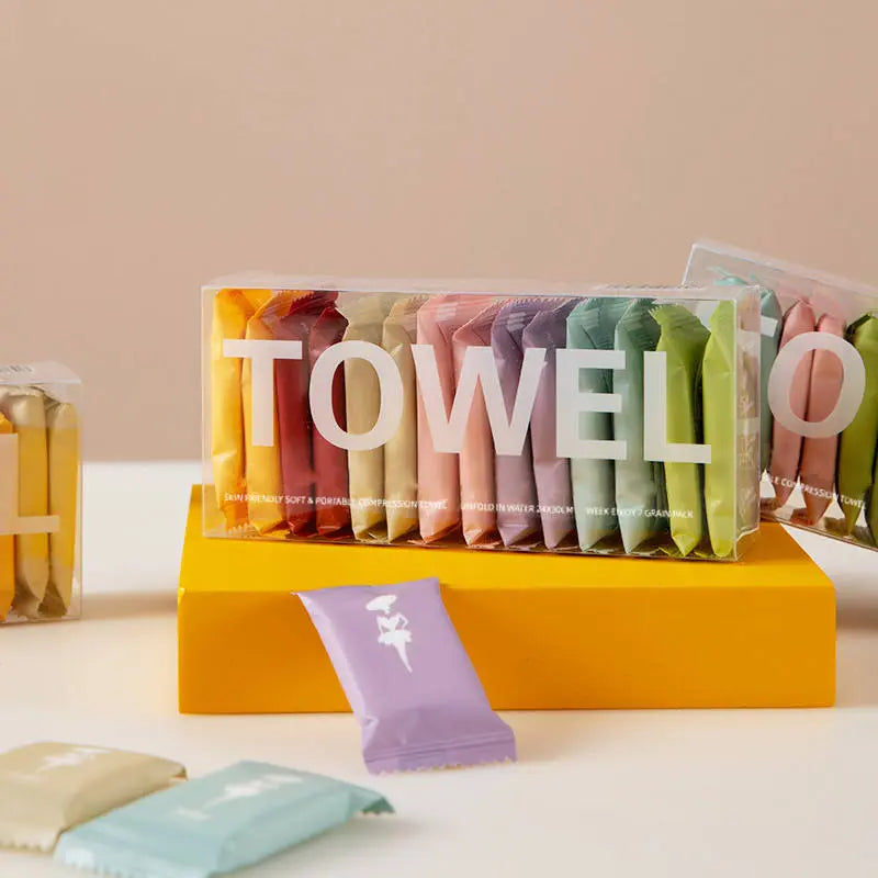 OEM Compressed Face Towels 24x30cm | Bulk Factory Direct Little Cotton