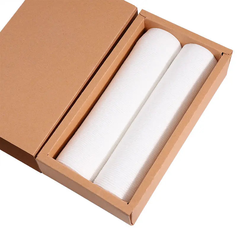 OEM Organic Cotton Pads in Kraft Paper Box | 3-Layer 100% Cotton Little Cotton