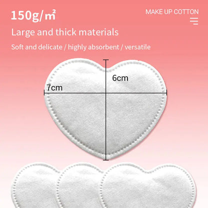 OEM Luxury Heart-Shaped Cotton Pads | Custom Makeup Removers Little Cotton
