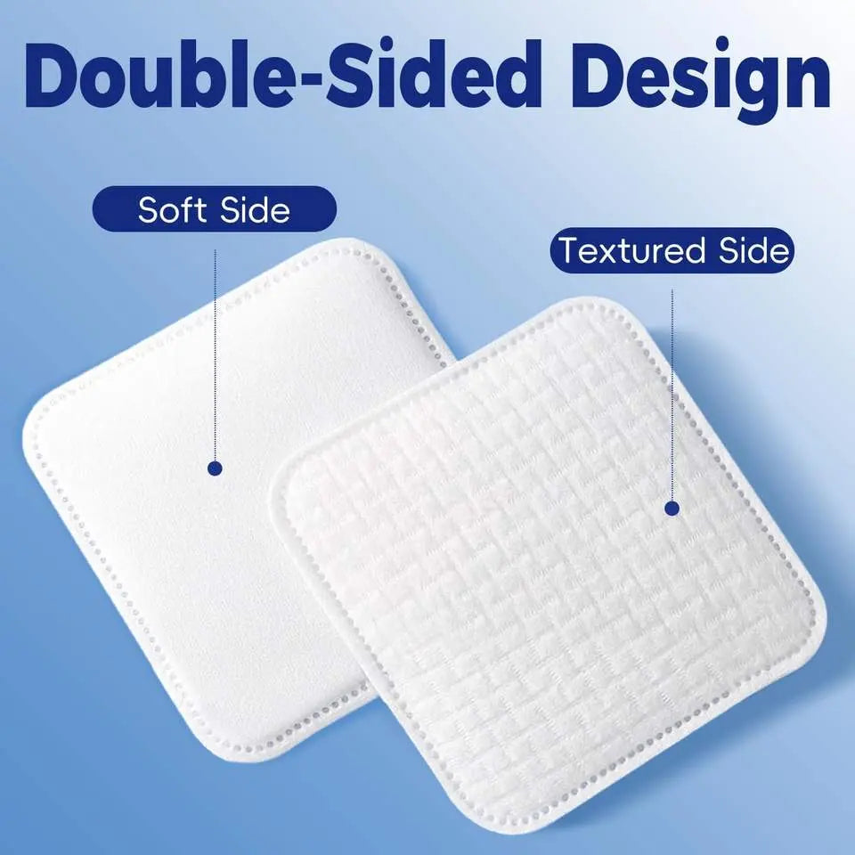 OEM 3-Layer Edge-Stitched Cotton Pads | Free Label Design Little Cotton