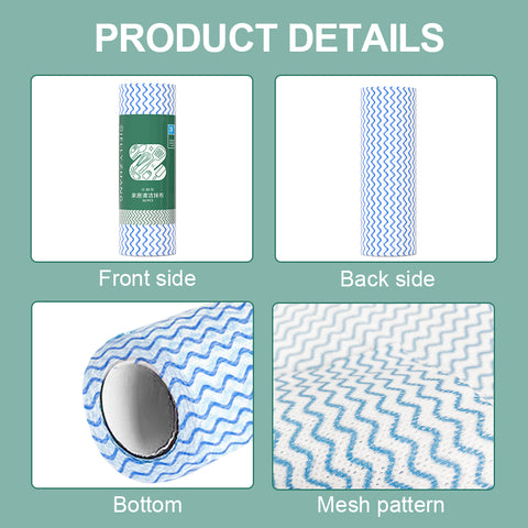 Little Cotton Disposable Tear-Off Kitchen Towels - Striped Design