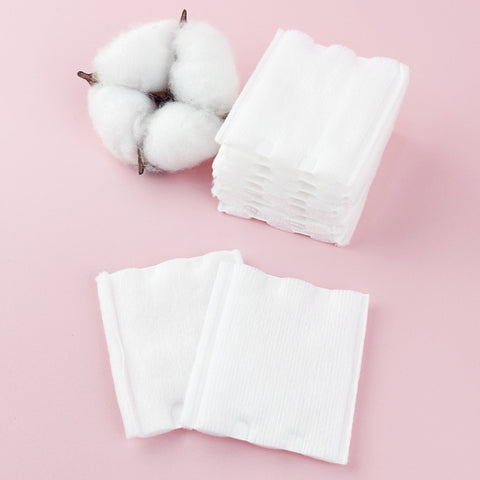 Little Cotton™ 180GSM Ultra-Weight Cotton Pads – Square Dual-Textured Facial Cotton – Lint-Free Heavyweight Makeup Remover (Wholesale)
