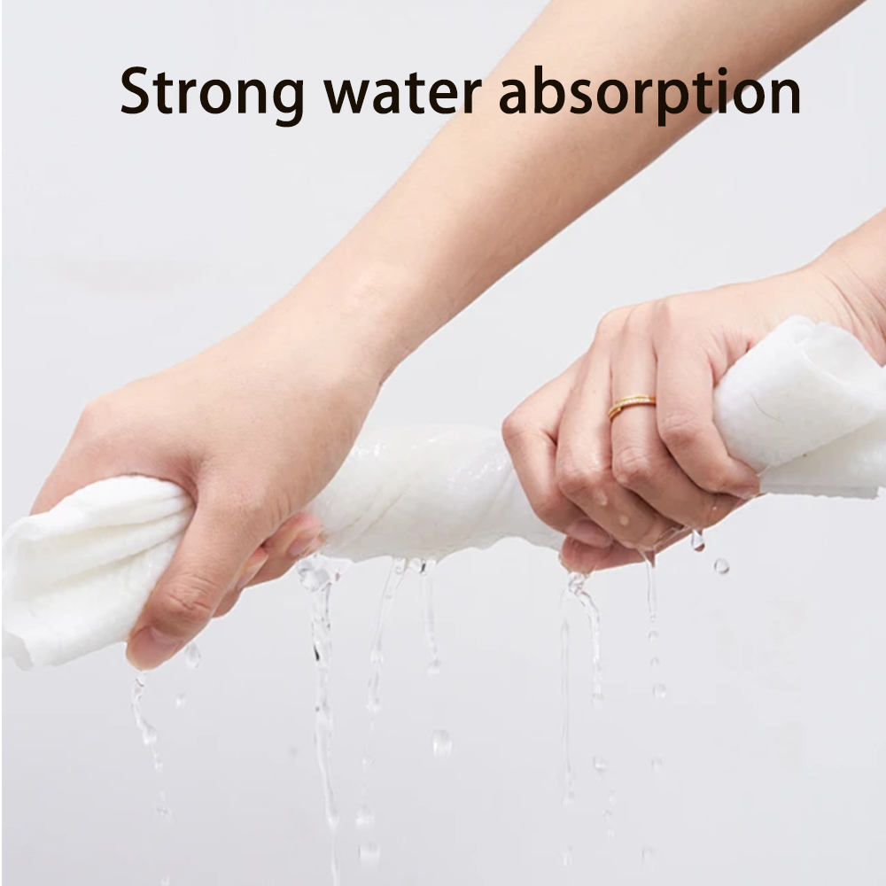 Just add water magic compressed towel expanding into full size face cloth for travel