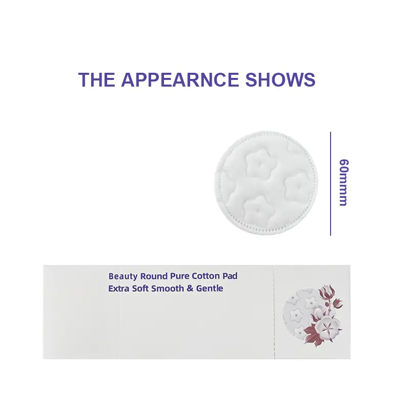 OEM 180GSM Plum Blossom Embossed Cotton Pads | Little Cotton Little Cotton