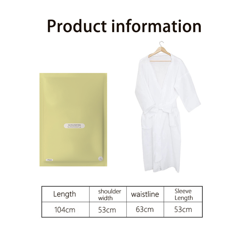 Little Cotton Unisex Disposable Quick-Dry Bath Robe
