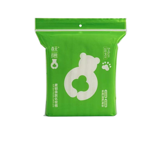 150GSM heavy-duty 3-layer dual-sided cotton pads for professional use, engineered by Little Cotton B2B manufacturing facility.