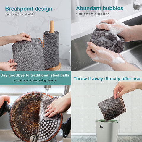 Little Cotton Kitchen Scrub Cloths - Durable Steel Wool Alternative