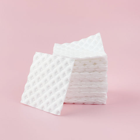 Little Cotton™ 160GSM Heavyweight Viscose Pads – Square Diamond Quilted Facial Cotton – Lint-Free Deep Cleansing Makeup Remover (Wholesale)