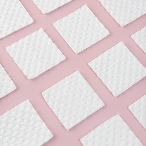 Little Cotton™ 160GSM Heavyweight Viscose Pads – Square Diamond Quilted Facial Cotton – Lint-Free Deep Cleansing Makeup Remover (Wholesale)