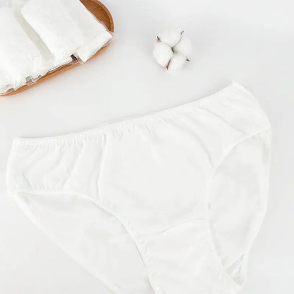 OEM Women's 100% Cotton Disposable Underwear | Little Cotton Bowinscare