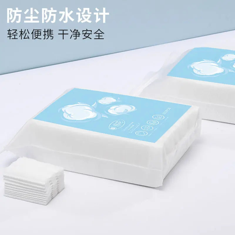3-layer thick double-sided dual-effect cotton pads for makeup removal and lotion mask, OEM wholesale by Little Cotton factory.