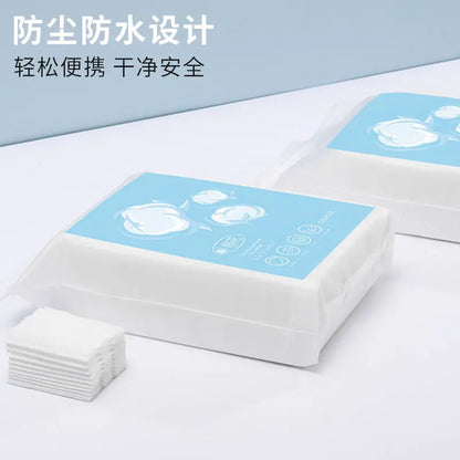 3-layer thick double-sided dual-effect cotton pads for makeup removal and lotion mask, OEM wholesale by Little Cotton factory.