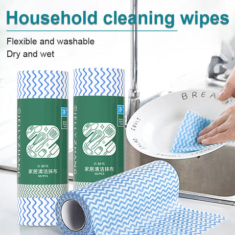 Little Cotton Disposable Tear-Off Kitchen Towels - Striped Design