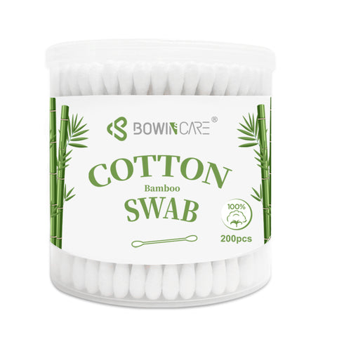 Bowincare™ Sterile Cotton Tipped Applicators – 6-Inch Wooden Shaft – Individually Wrapped Medical Swabs