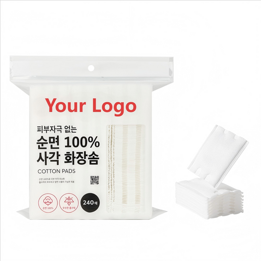 150GSM Square Cotton Pads Bulk - Disposable Makeup