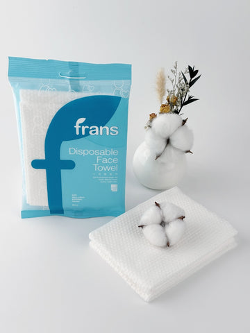 Littte cotton Disposable Towels - 60GSM Viscose Pearl Texture