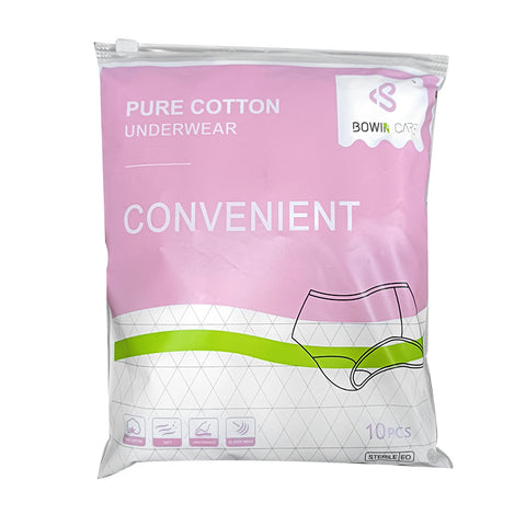 Antibacterial Seamless Disposable Underwear - 100% Cotton