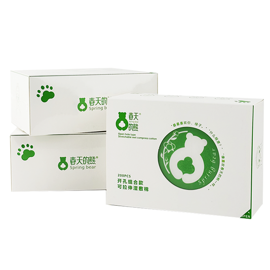Spring Bear Stretchable Wet Compress Cotton Pads