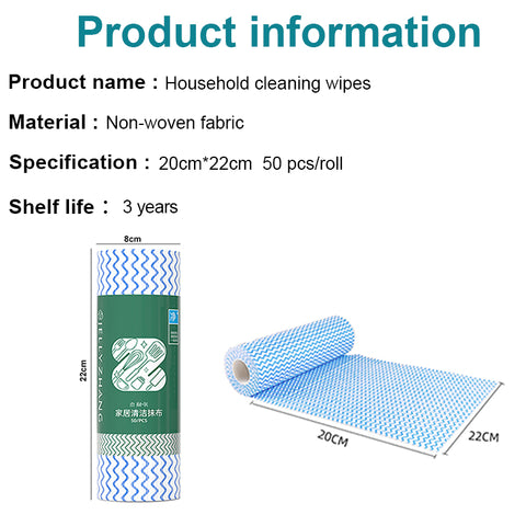 Little Cotton Disposable Tear-Off Kitchen Towels - Striped Design