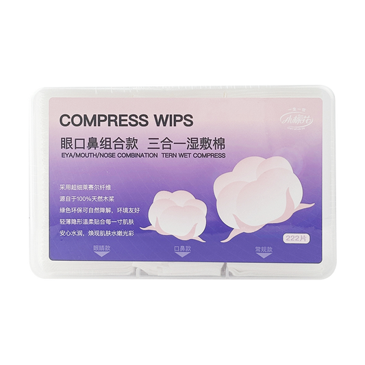 Little Cotton 3-in-1 Tencel Wet Compress Pads – Ultra-Thin Plant Fiber Facial Cotton – DIY Mask & Skin Care Tissues (Wholesale)